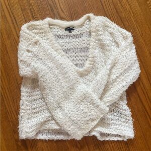 Cozy Cream V-Neck Sweater